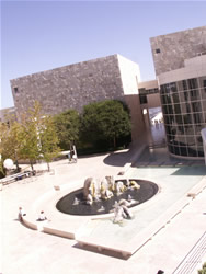 Looking south over the central fountain