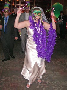 Nora at her wedding party