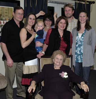 Addie with Patty & her family