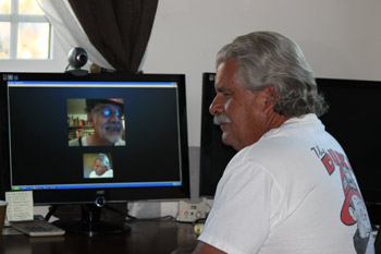 Henry talking to Gary