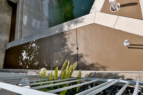 Newly poured concrete