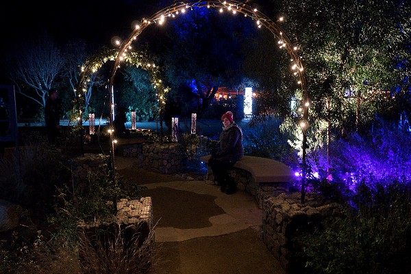 Patty in Lighted Garden