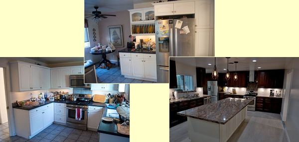 old and new home remodel