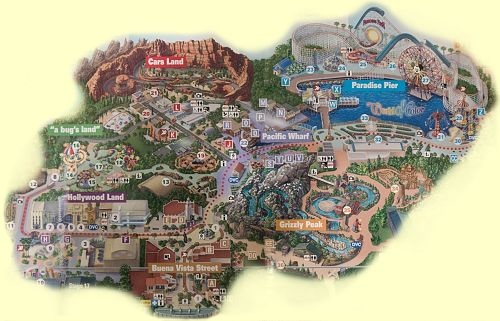 California Adventure Map