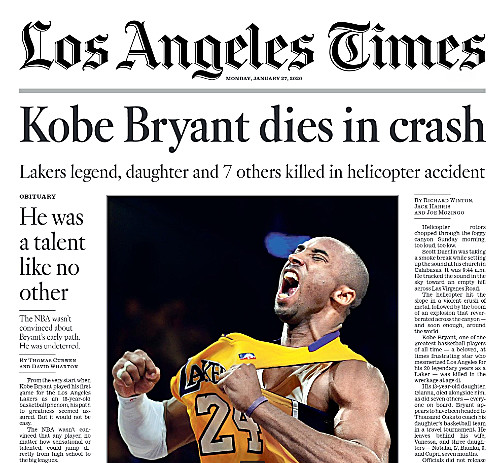 LA Times headline