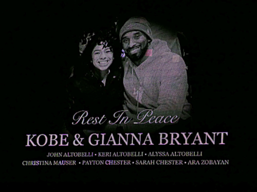 Staple Center farewell to Kobe