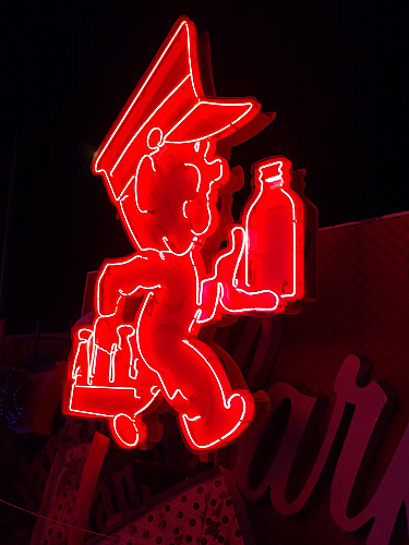 Neon Museum Anderson's Dairy milkman