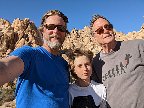 CJ, Caleb, Craig at Joshua Tree