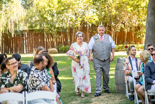 Brenda & John arriving
