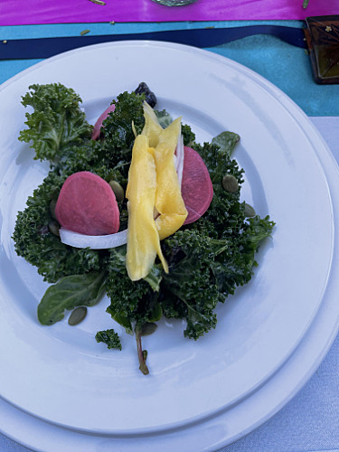 a sampe plate of food