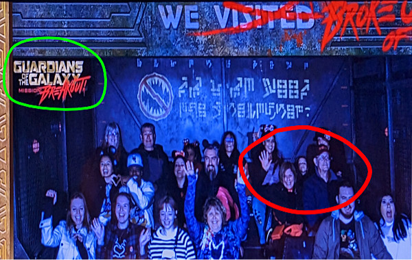 Gardians of the Galaxy ride