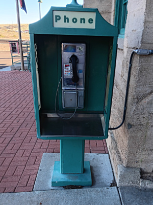 An actual, working public phone - rare these days
