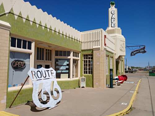 Entrance to U-Drop-In off Route 66