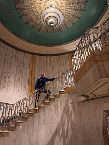 Main stairway in Coke Bottliing Plant