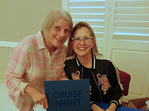 Patty & Kristen signing her art photo book Cruise Night