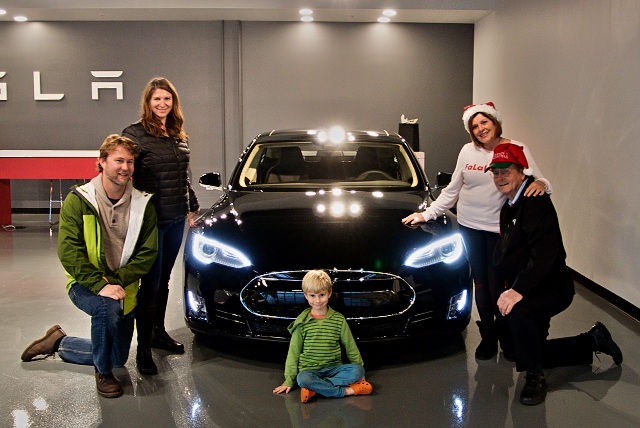 Picking up the new Tesla