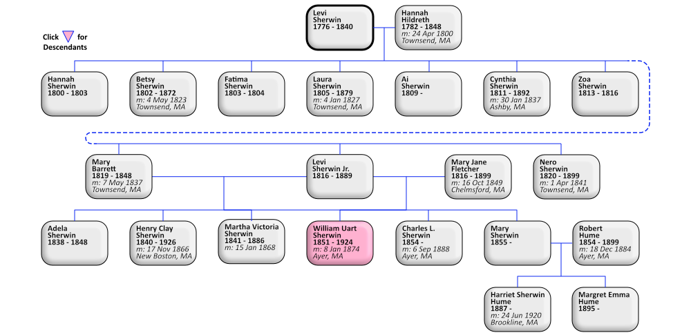 descendants of Levi Sherwin