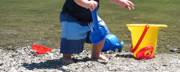Caleb at 1 on the Russian River