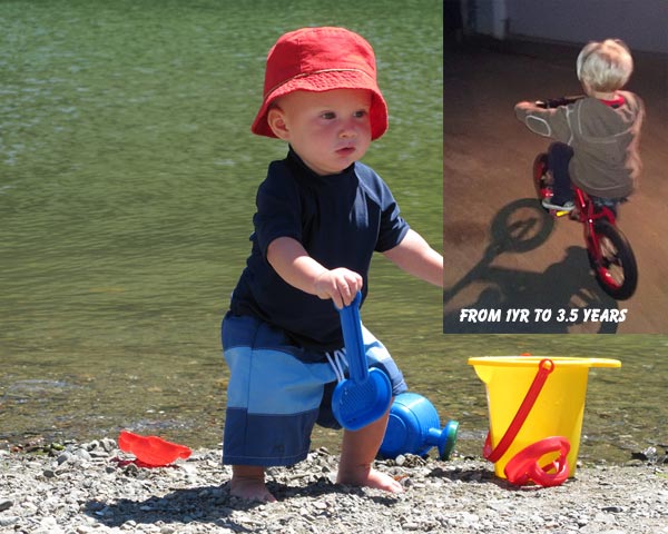 Caleb between 1 and 3 1/2