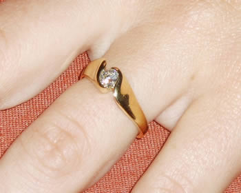 Olivia's engagement ring