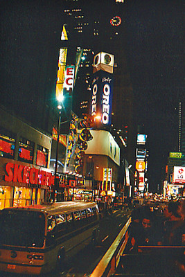 Time's Square at night