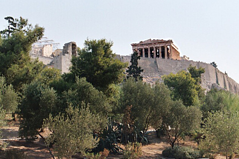 Approaching the Acropolis