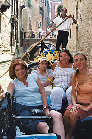 The girls in a gondola