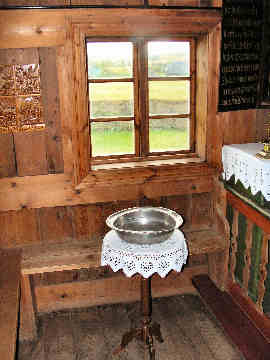 Inside a traditional church