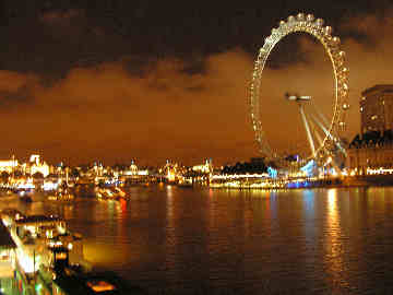 London Eye at night