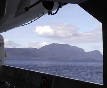 Sailing through the fjords