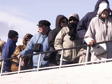 moving forward on the landing craft.