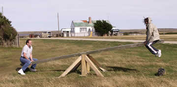 Craig & Patty on a seesaw