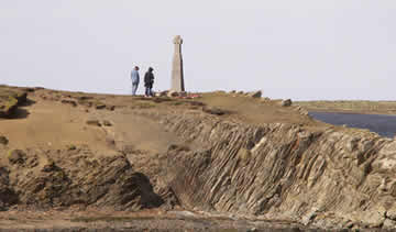 Harry & Ellen visiting a memorial