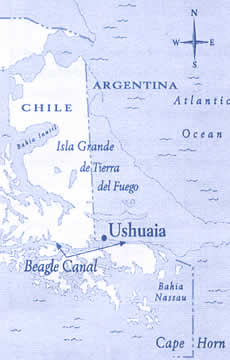 Ushuaia map