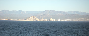 Passing Cabo San Lucas on the way home