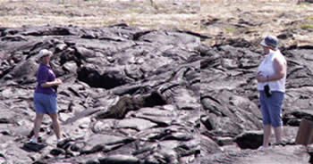 jo & ellen in lava field