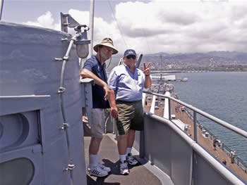 craig & harry above bridge