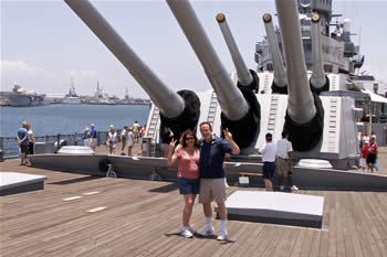 patty & craig under the guns