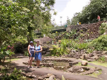 patty & jo in the garden