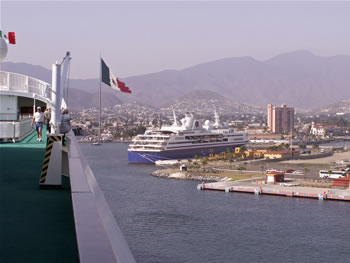 approaching the dock