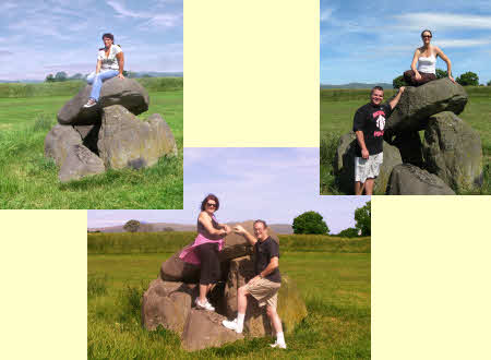 sitting atop the altar