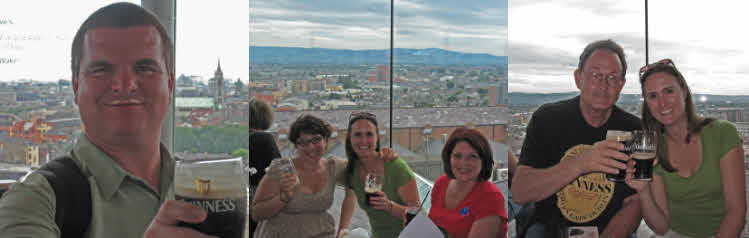 Matt, Danielle, Julie, Patty, Craig with Guinness