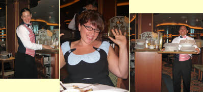 Danielle with our waiter