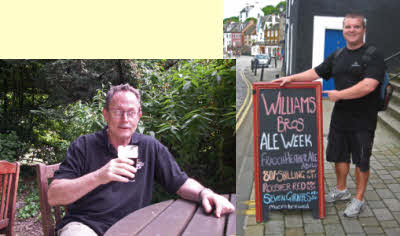 Craig & Matt with their pints