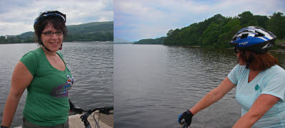 Danielle & Patty by the lake