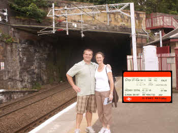 Matt & Julie at Greenock station