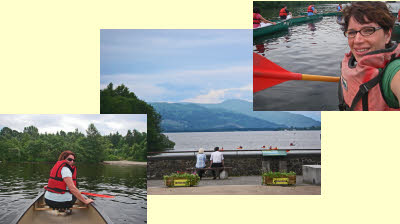 Patty & Danielle in canoe