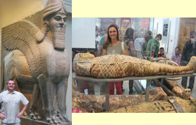 Matt & Julie with mummies