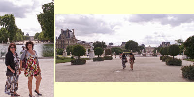 Patty & Danielle in the Tuileries Gardens