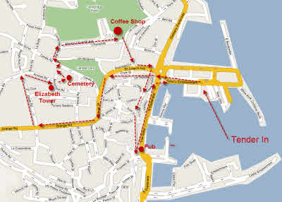 map of St Peter Port